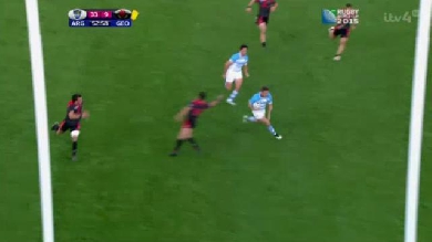 PHOTOS. Coupe du monde - Argentine : l'essai magnifique de Santiago Cordero face à la Géorgie