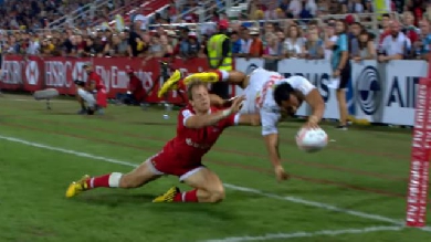 VIDEO. Dubaï 7s : Jamie Henry se prend pour Superman et s'envole pour le magnifique essai du Japon
