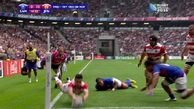 VIDÉO. RÉSUMÉ VIDÉO. Le Japon continue d'impressionner en terrassant les Samoa (26-5)