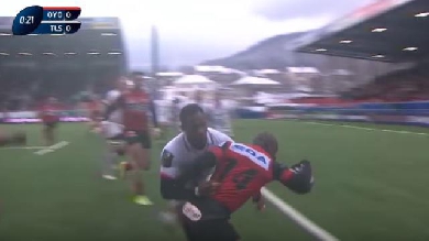 VIDÉO. Oyonnax marque un essai au Stade Toulousain après seulement 22 secondes de jeu