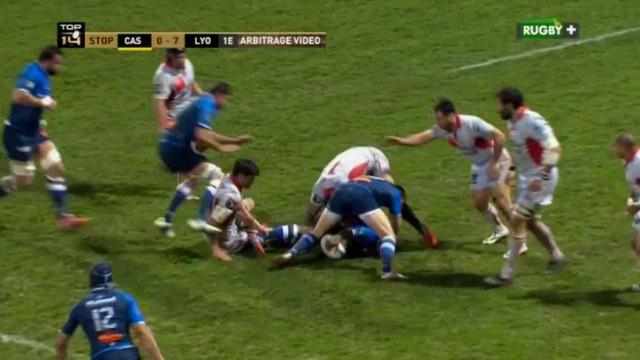 VIDEO. Top 14 - CO. Yannick Caballero prend un carton rouge pour un coup de genou sur Puricelli