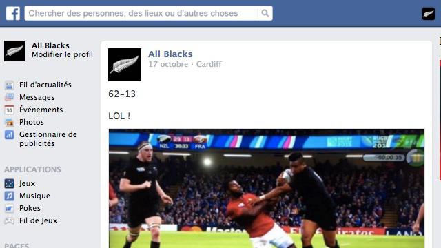 La Coupe du monde du XV de France sur Facebook, épisode final. 
