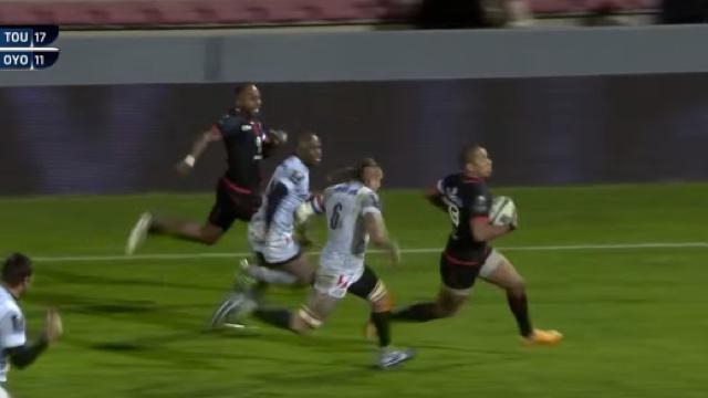 RCC : Gaël Fickou s'offre un essai en solo de 50 mètres contre Oyonnax