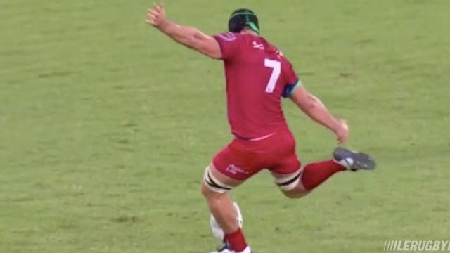 VIDÉO. SUPER RUGBY. Le 3ème ligne Liam Gill claque un drop de 40 mètres en toute décontraction
