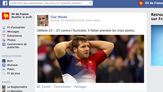 Le mur Facebook du XV de France de Guy Novès, épisode 7