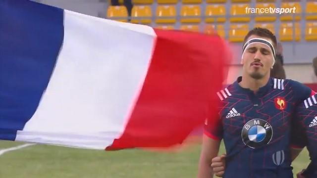 France U20. Florian Verhaeghe lors de l'hymne.