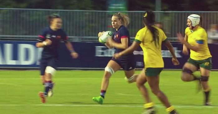 Romane Ménager a fait admirer sa vitesse face à l'Australie.
