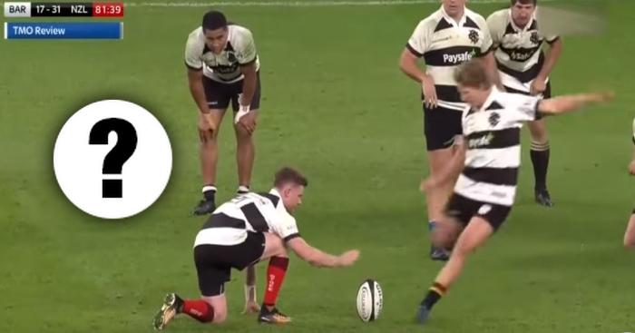 La belle technique des Barbarians face aux All Blacks.