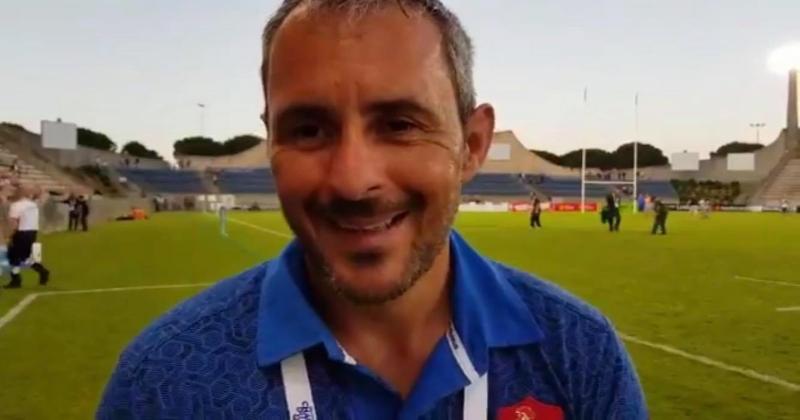 Sébastien Piqueronies, manager de l'équipe de France U20, championne du Monde.