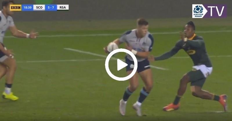 Deux gestes de grande classe dans la même action pour l'essai de Horne