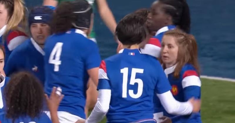 Le groupe du XV de France Féminin pour l'Italie.