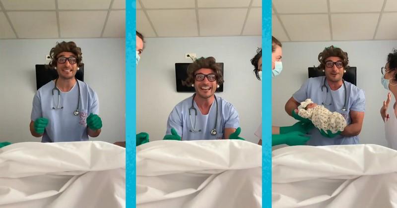 VIDEO. INSOLITE. Accent chantant, perruque, Nans Ducuing devient Marie-Odile Mimosa, sage-femme