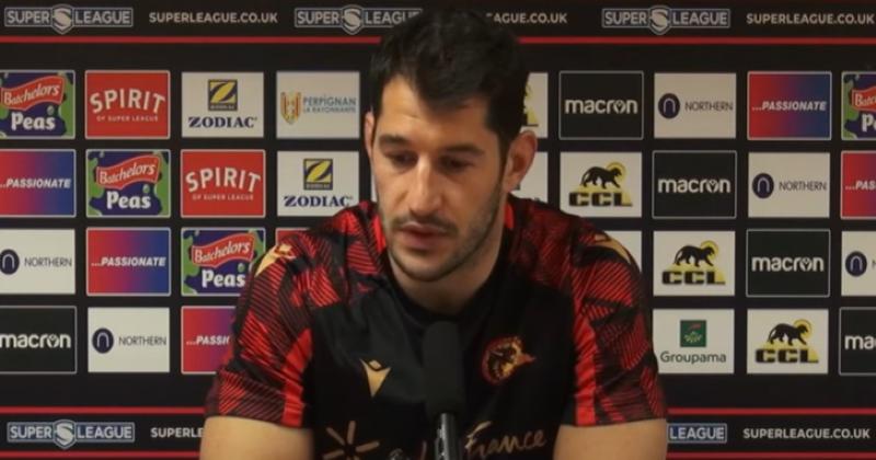 Benjamin Garcia le capitaine des Dragons Catalans a été exceptionnel en défense.