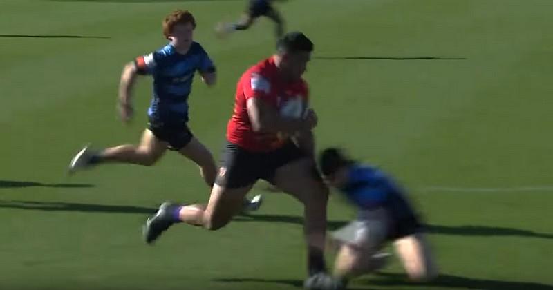 VIDEO. Richie Tupuailei, ''l'écolier'' de 128 kilos qui fait le buzz avec ses courses incroyables