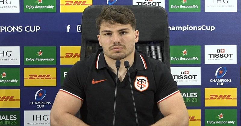 RUGBY. ''Dommageable de rater 10 à 12 matchs par an parce qu'on est avec sa sélection'', tranche Antoine Dupont (Stade Toulousain)
