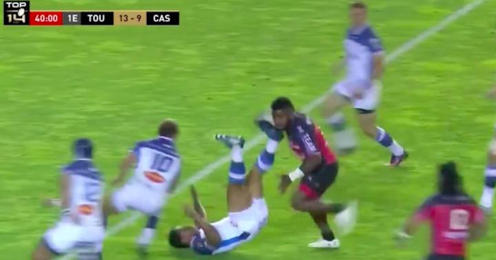 VIDEO. TOP 14. Lors du dernier barrage Toulon/Castres, Tuisova faisait lever Mayol d'une percu de l'espace