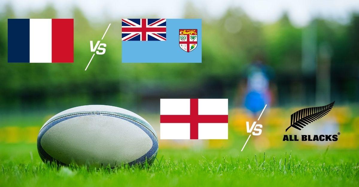 Vos matchs de rugby France/Fidji et Angleterre/Nouvelle-Zélande à quelle heure et sur quelle chaine ?