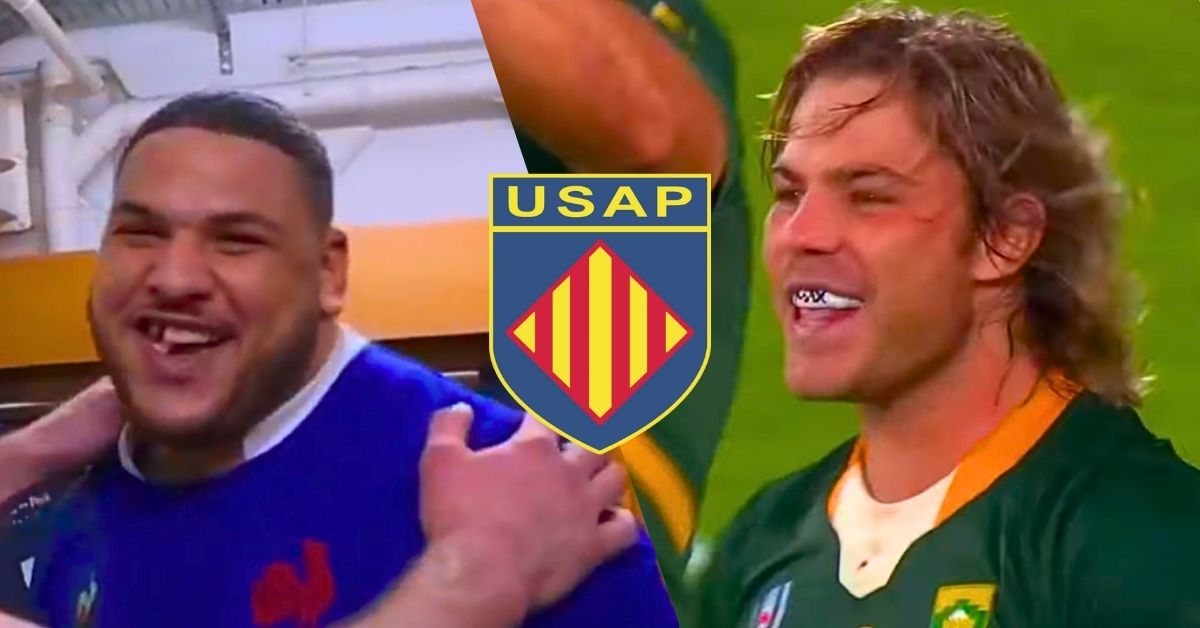 François Rivère clair sur la venue de Faf de Klerk à l’USAP, pour Mohamed Haouas en revanche, ce sera non. ©France TV / World Rugby