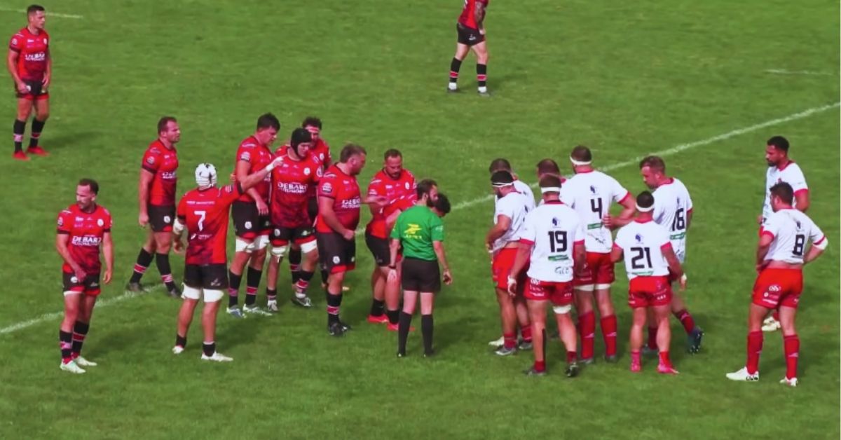 Arrivé d’Aubagne à l’intersaison mais formé à Albi. le centre Dorian Hermet évoque pour nous son nouveau club de Gaillac, 3ème de la poule 3 de Fédérale 1. Screenshot : Cocagne TV