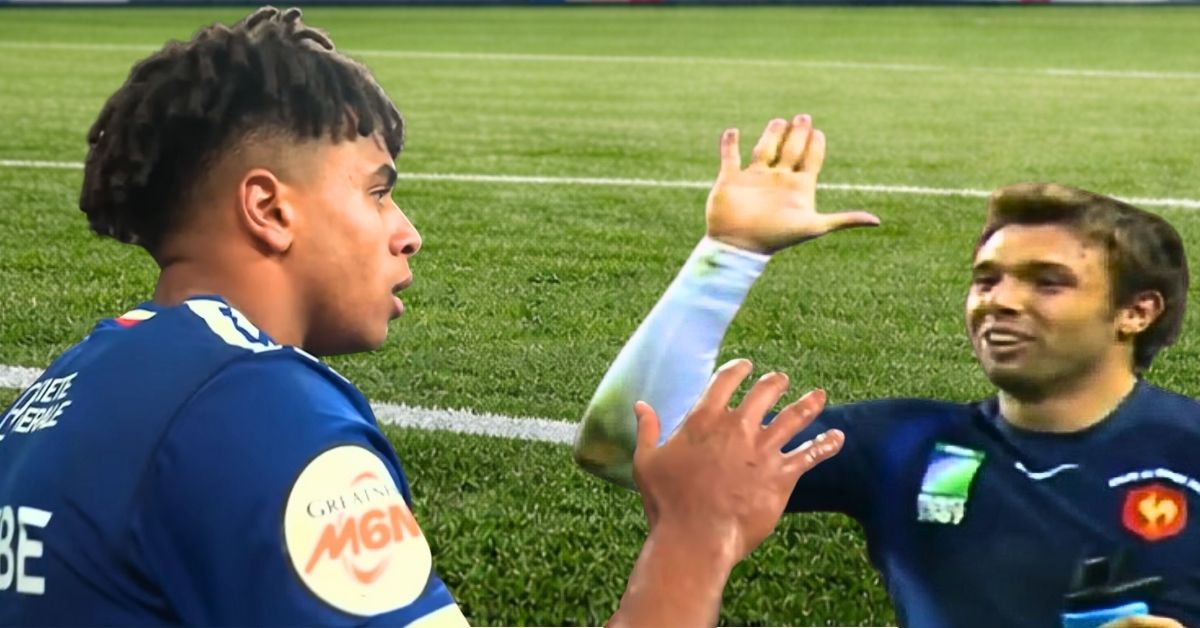 Impérial face à l’Irlande, Théo Attissogbe a marqué les esprits. ©France TV / France Rugby