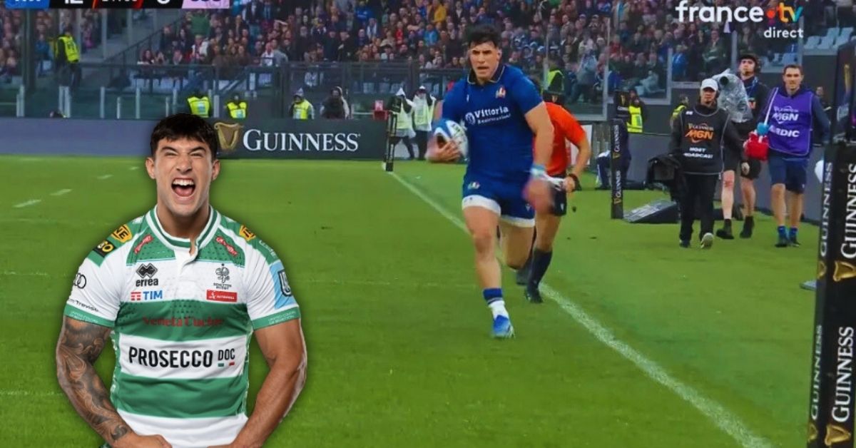  Tommaso Menoncello est un joueur différent. Screenshot : France 2