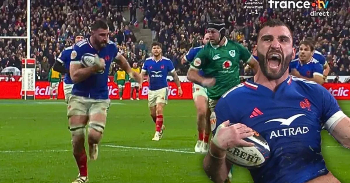  Charles Ollivon débutera à nouveau en 2ème ligne. Screenshot : France 2