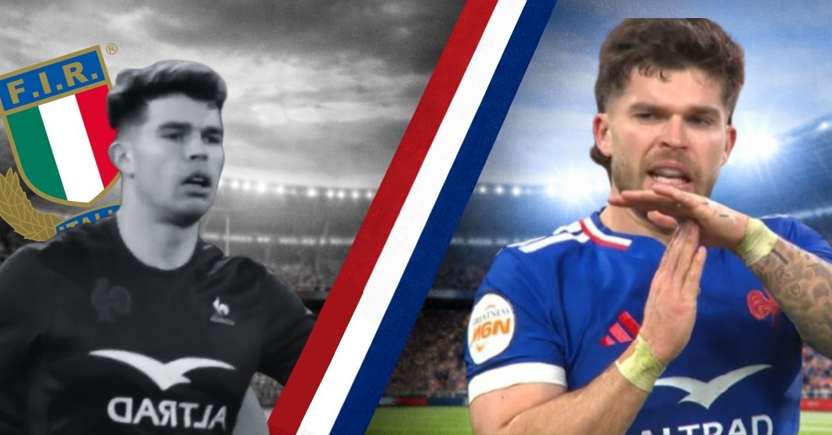 Matthieu Jalibert, déjà titulaire face à l’Italie il y a deux ans. ©France TV/TF1