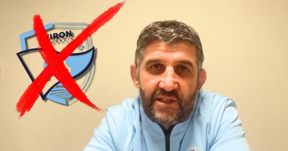 L’Aviron Bayonnais se sépare de Grégory Patat, artisan du renouveau. Crédit image : Screenshot viàOccitanie