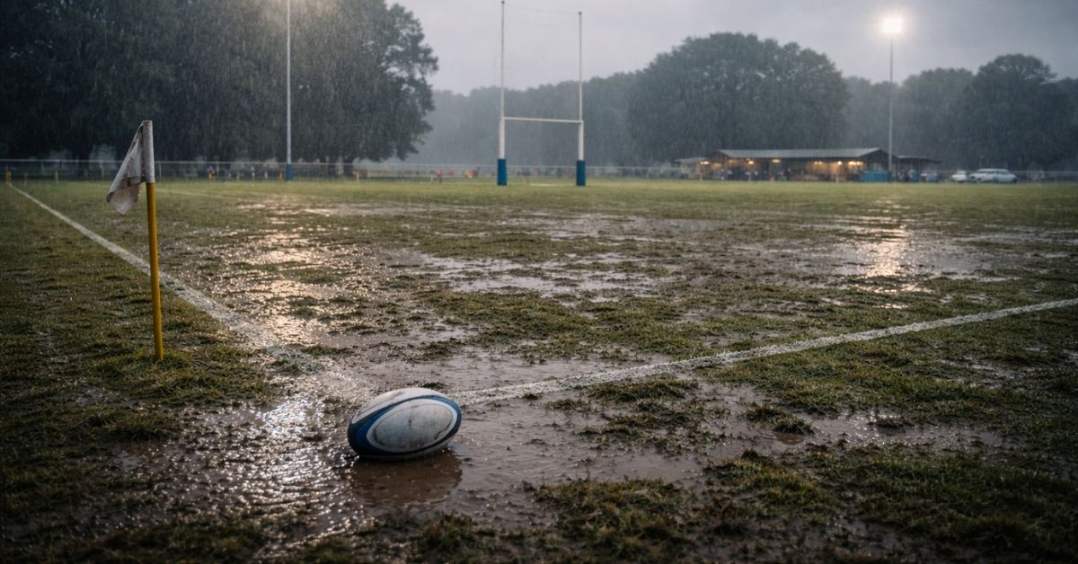 Le club formateur d’Antoine Dupont innove en s’entraînant dans un hangar agricole pour lutter contre la météo. ©ChatGPT