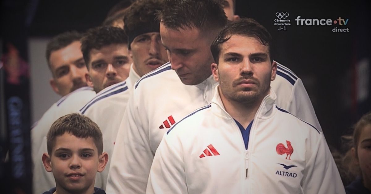 XV de France : la compo pour l’Italie, un message très clair. Crédit image : Screenshot France 2