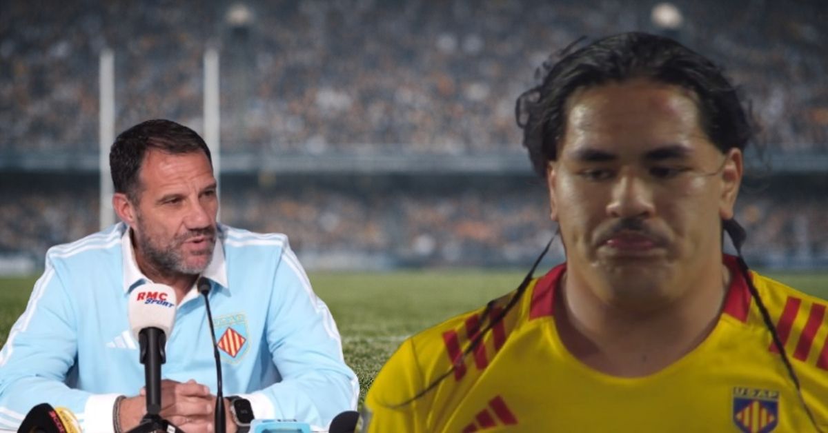 Posolo Tuilagi de nouveau écarté par Laurent Labit avant la rencontre face à Pau. ©USAP/Canal+