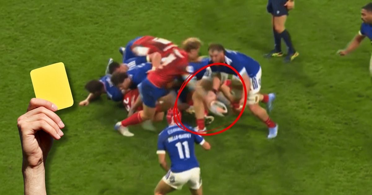 Face aux Bleus, Lynagh a payé cher une montée défensive agressive. La sanction était-elle justifiée ? Crédit image : Screenshot France 2