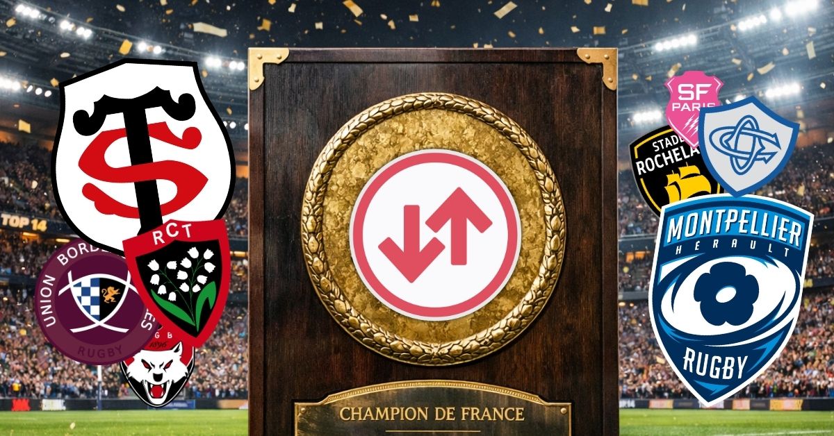 Toulouse toujours au sommet, Pau en fusée, Toulon en recul : après 17 matchs, le comparatif 24/25 vs 25/26 est saisissant. Image : Open IA