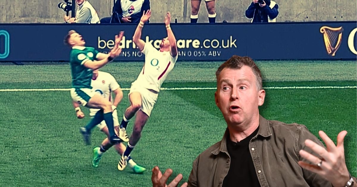 Dans le rugby moderne, tout se joue à une fraction de seconde. La preuve avec ce duel Steward–O’Brien qui fait tant parler. Crédit : Screenshot Youtube World Rugby