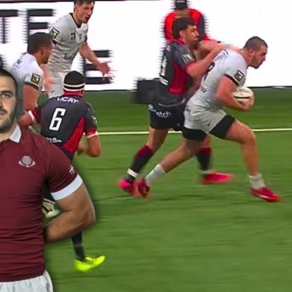 TOP 14. 1m92, 117kg et une rage de lion : qui est cet brute géorgienne qui a secoué le RCT face au LOU ? 