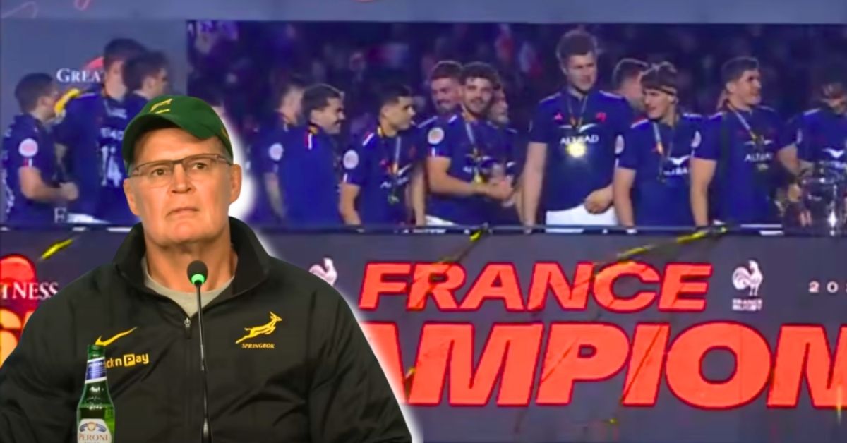 Rassie Erasmus donne à nouveau son avis sur le XV de France. ©France TV