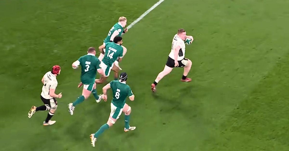 Le pilier du Pays de Galles Rhys Carré a inscrit un superbe essai dans le 6 Nations. rédit image : Screenshot France 3