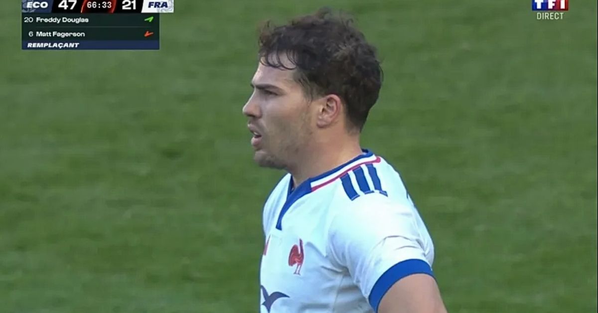 Ce samedi, malgré le soleil jaune de Murrayfield, Superman était dépourvu de ses pouvoirs... Screenshot : France 2