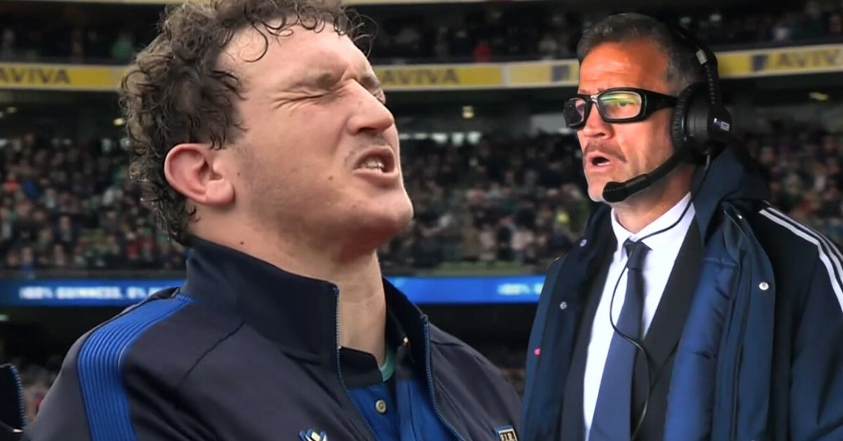 Comment l’Italie a résisté à l’Angleterre : une inspiration pour le XV de France. Crédit image : Screenshot TF1