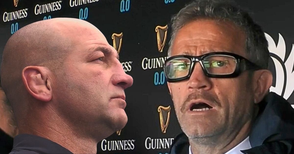 Borthwick joue sa tête, la France son titre dans le 6 Nations samedi lors du Crunch. Crédit image : Screenshot TF1