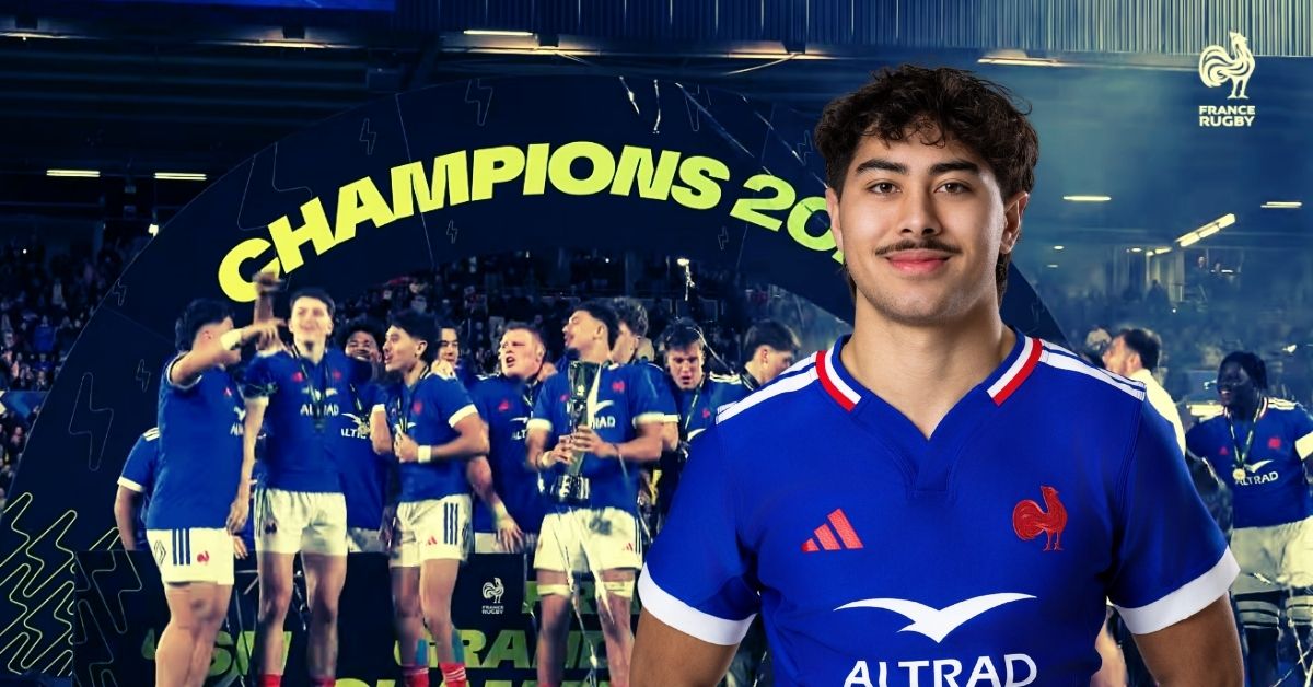 Keletaona à Toulon, c'est officiel. Le jeune ouvreur briviste, auteur d'un Grand Chelem U20 XXL, s'engage avec le RCT jusqu'en 2029. Crédit : Screenshot Youtube France Rugby