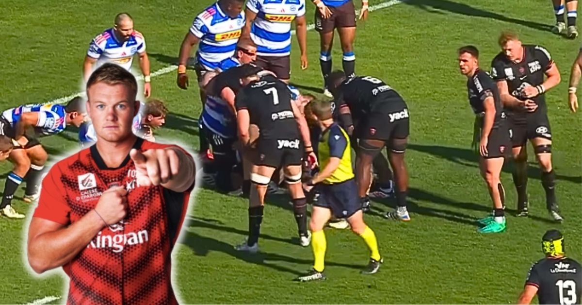 Quand David Ribbans va, le RCT va. Screenshot : France 2 et RCT