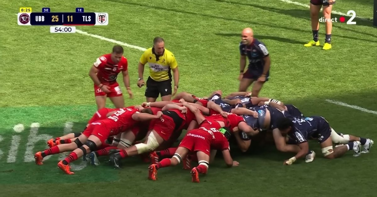 Bordeaux a battu Toulouse 35-18 en 2025 avec 43% de possession. Ce dimanche à 16h, les chiffres expliquent pourquoi l'UBB peut recommencer. Crédit image : France tv sport