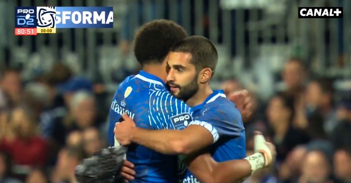 71 points sur Béziers, zéro concédé. Vannes franchit les 100 points au classement et pose une question simple : qui peut arrêter cette équipe en demi-finale ? Crédit image : Screenshot Canal +