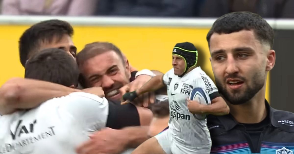 Vainqueur des Glasgow Warriors (19-22), ce samedi en Champions Cup, le RCT s’est rappelé au bon souvenir de la presse anglo-saxonne, douchée en Écosse. (BeIN Sport)