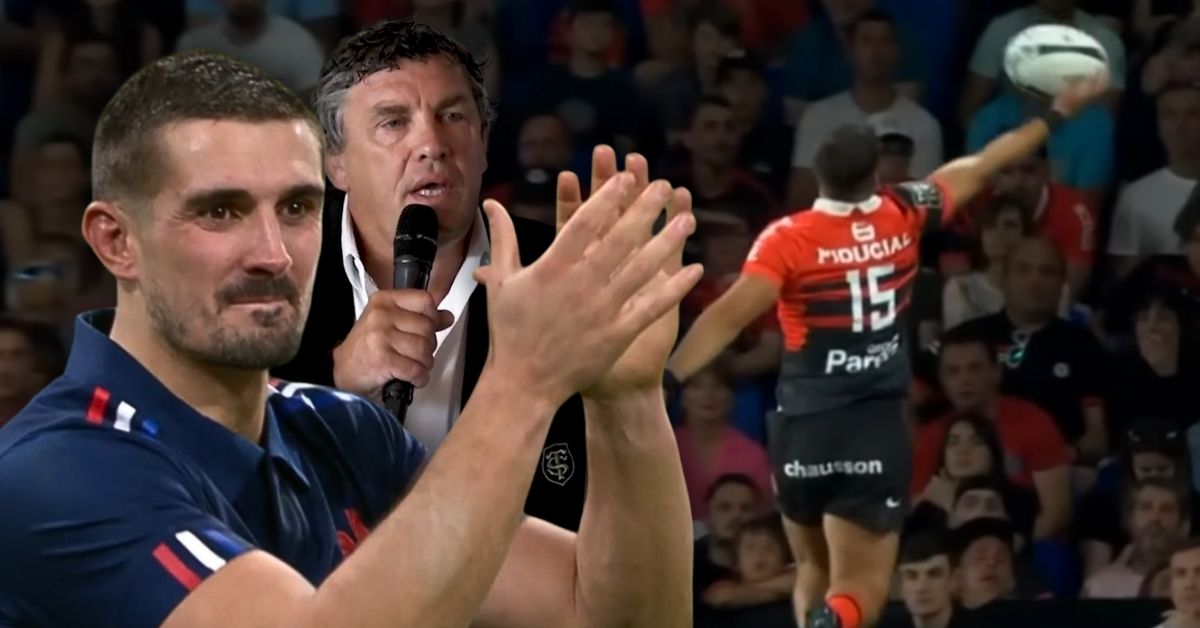 Au fil de nombreuses déclarations, différents acteurs du Stade Toulousain souhaiteraient voir Thomas Ramos s’installer au club pour le très long terme. (Montage Stade Toulousain/Canal+/FranceTV)