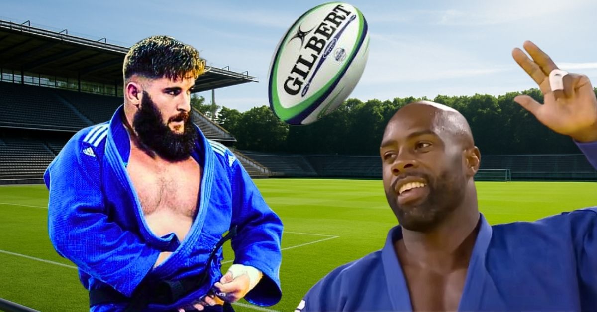 Passer des tatamis avec Teddy Riner aux terrains boueux de Fédérale, c'est ce qu'a choisi de faire Joseph Terhec. Screenshot : @JosephTerhec et France 2 