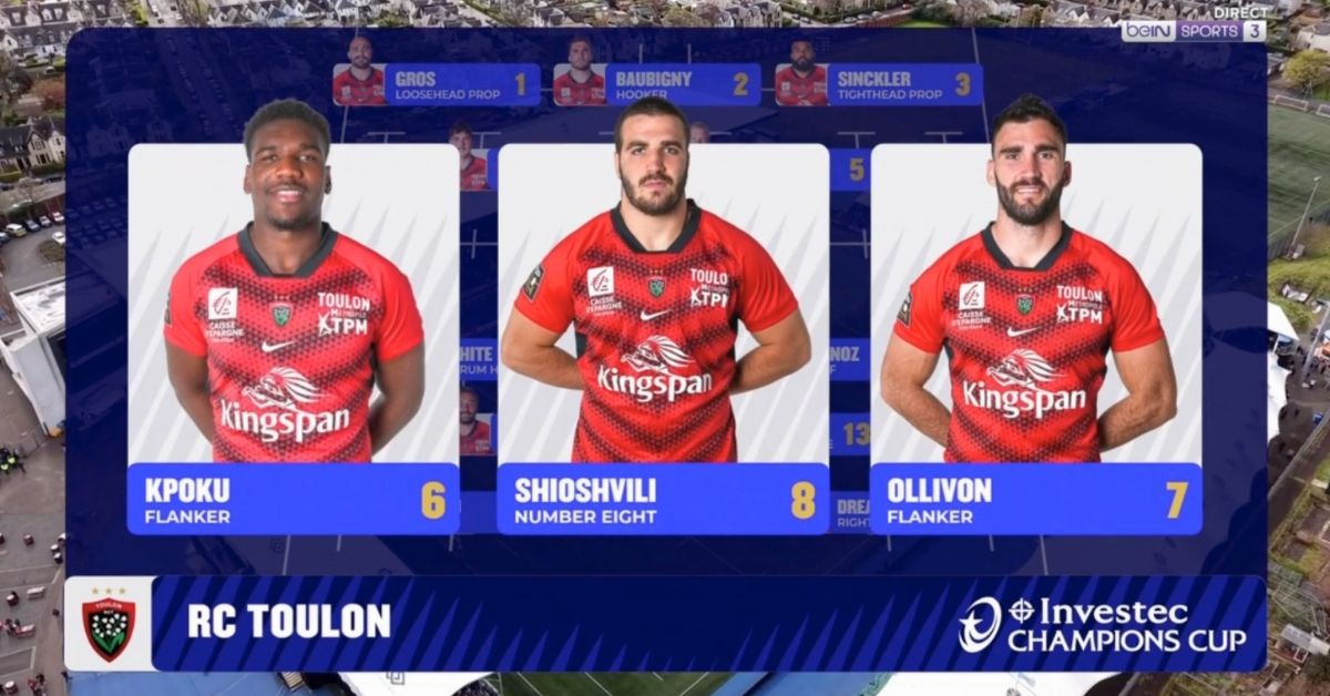 Toulon veut racheter son contrat au Racing. La Premiership le rappelle. Galthié l'observe. À 20 ans, Junior Kpoku affole tout le monde Crédit image : Screenshot beIN SPORTS France
