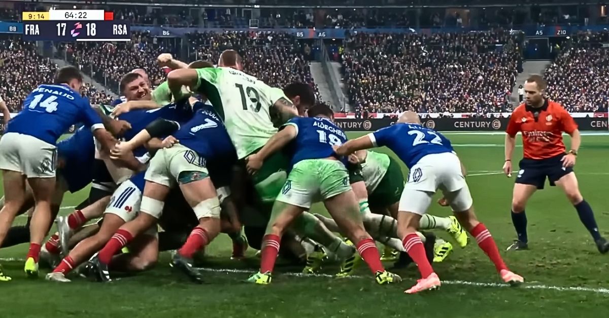 18 mois pour combler le gouffre. Ce que le XV de France doit faire en mêlée pour ne pas se faire détruire en Australie en 2027. Crédit image : Screenshot Youtube Quilter Nations Series