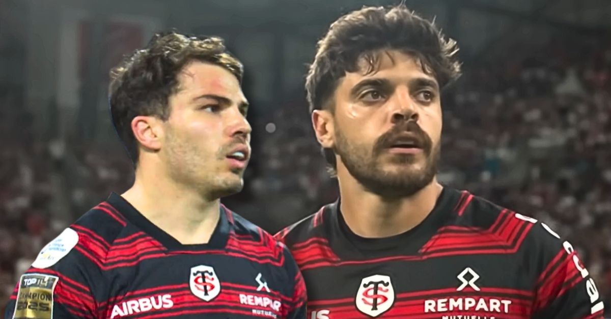 Après des mois compliqués et des contre-performances, Antoine Dupont et Romain Ntamack ont livré une prestation flamboyante avec le Stade Toulousain. (Canal+)